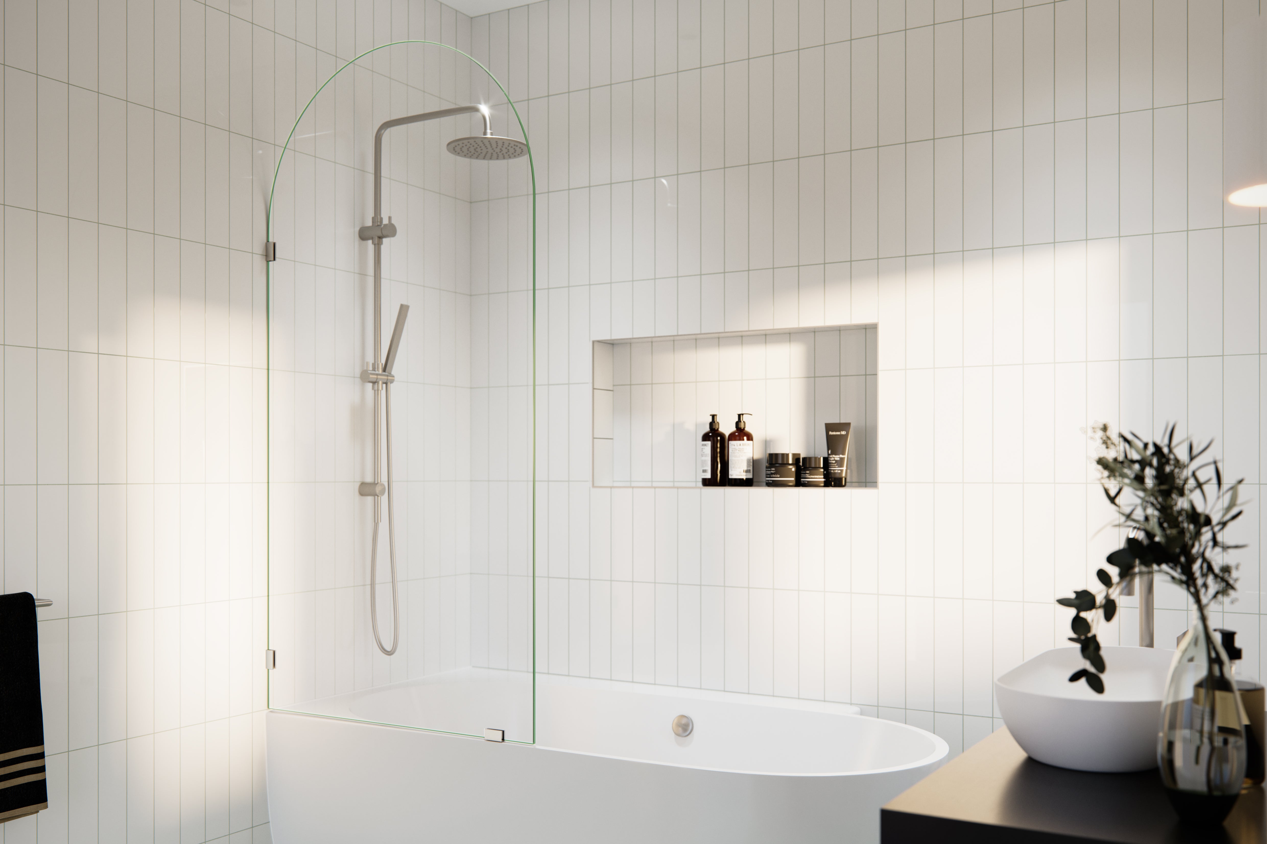 Bathtub Single Fixed Panel Arch