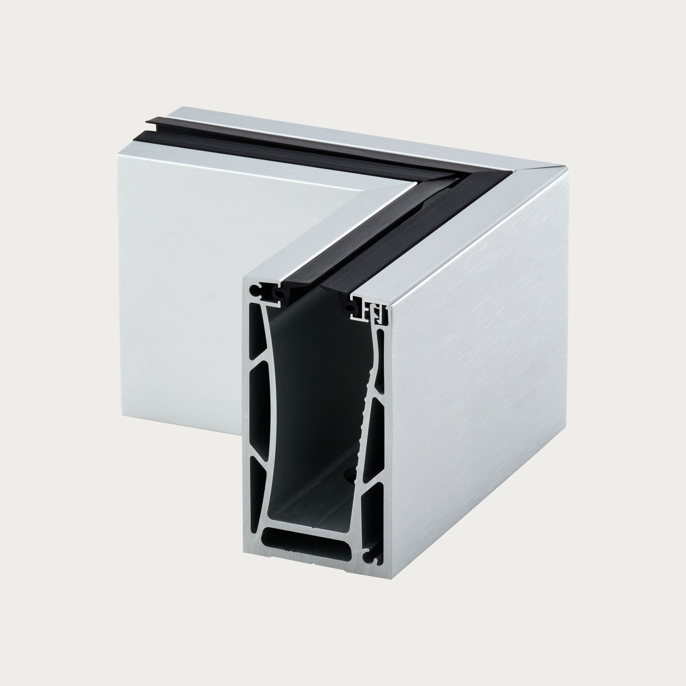 15x15cm Residential Aluminum External Channel / Base Shoe Corner