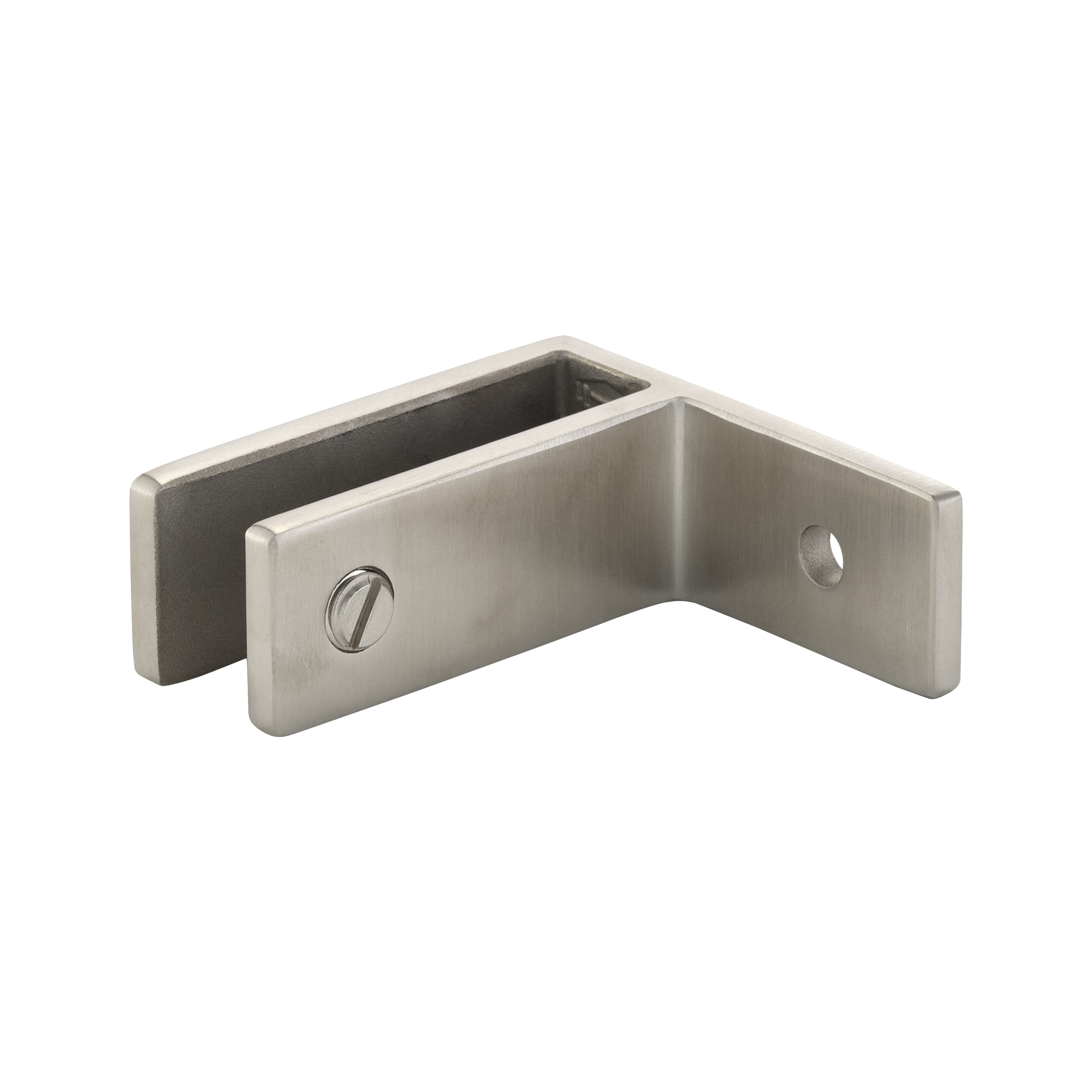 180 Degree Glass to Wall Stainless Steel Stiffener Bracket