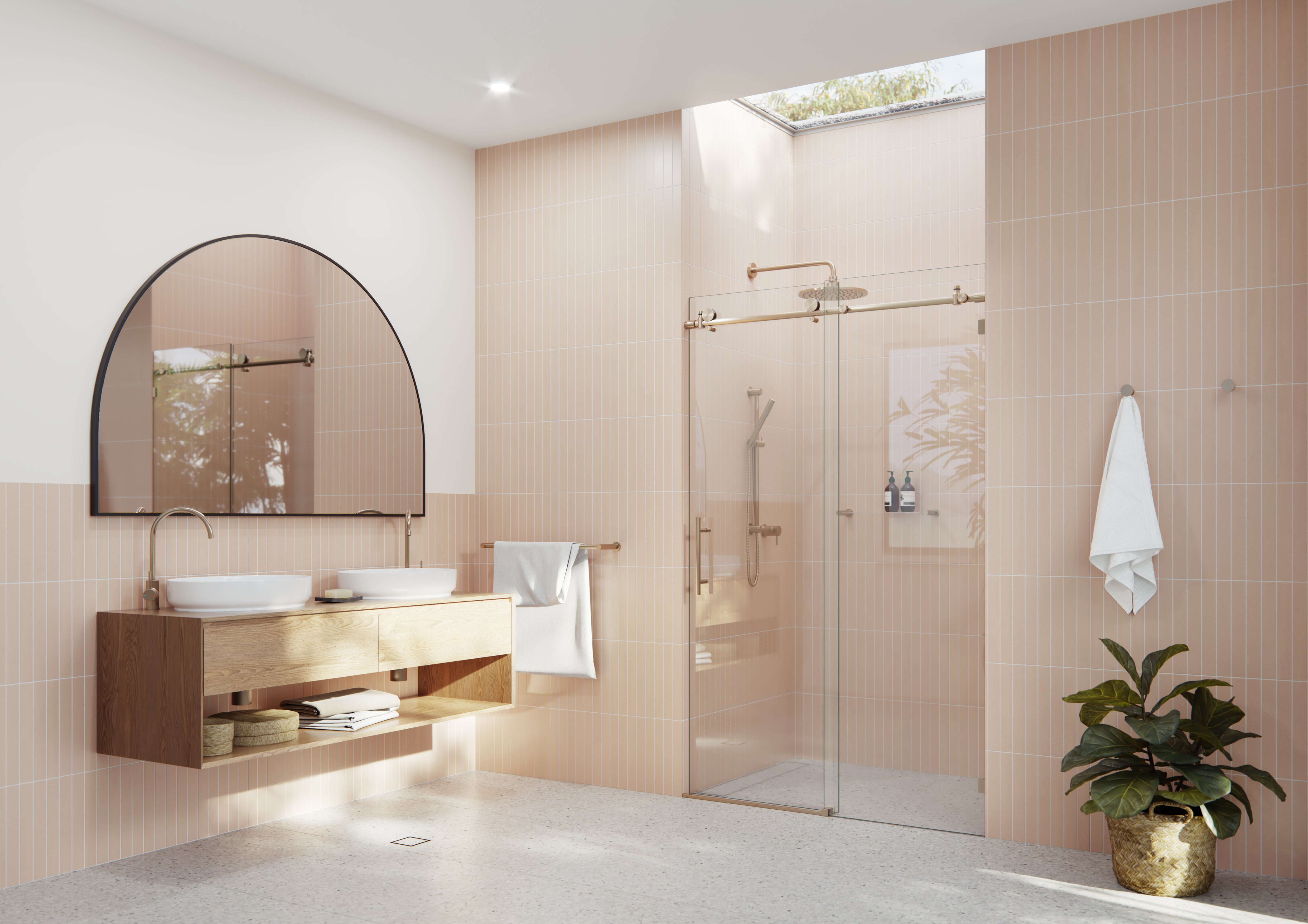 Shower Round Slider Door