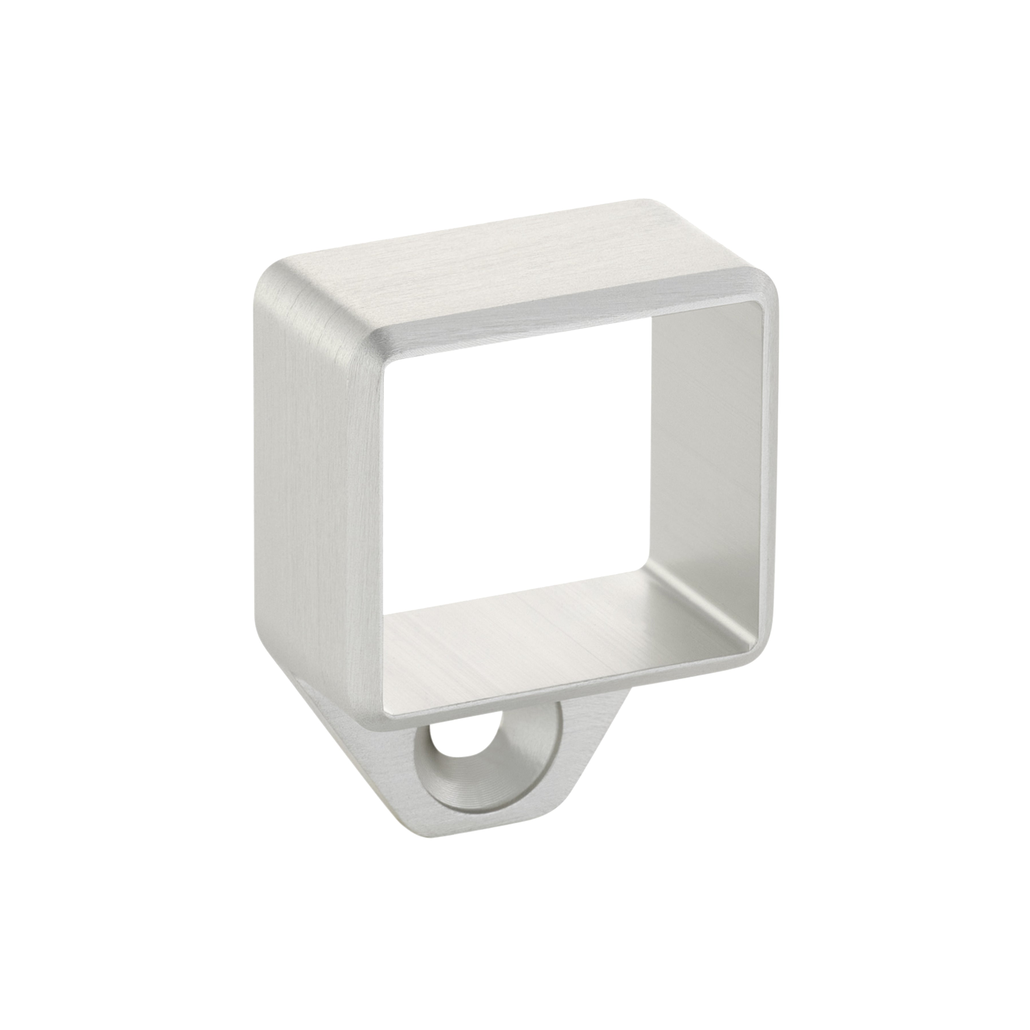 Wall Bracket for 40x36mm Square Aluminum Handrail - Bottom Tab
